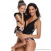 Vovotrade Mother and Daughter Bikini Swimsuit Women Girl Print Swimwear Family Beachwear Black B07N78T1N4